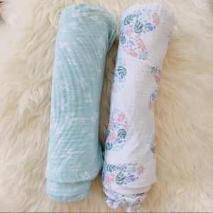 Aden + Anais 2-pack Muslin Swaddles in Briar Rose
